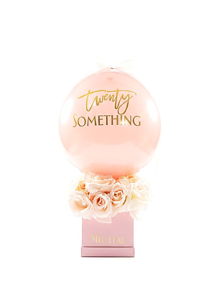 Personalized birthday balloon with custom lettering